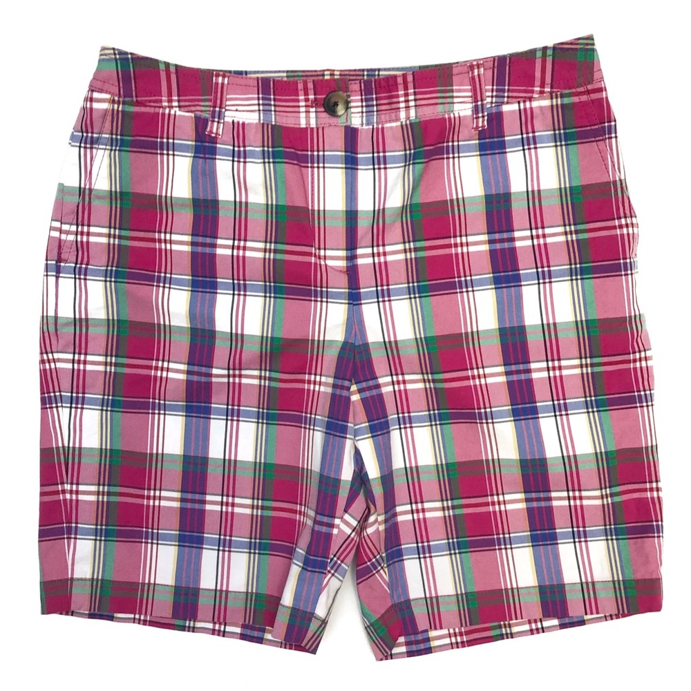 NWOT Liz Claiborne Plaid Bermuda Shorts Size 10